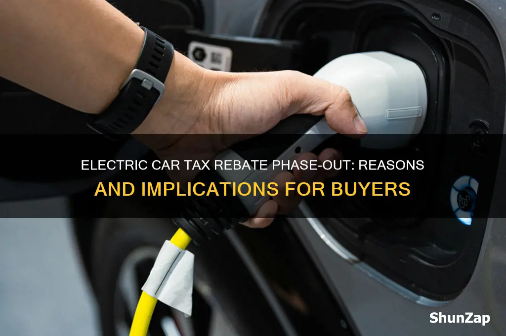 why is the electric car tax rebate going away