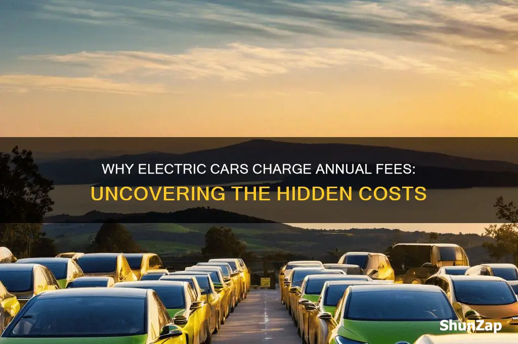why is there an annual fee for electric cars