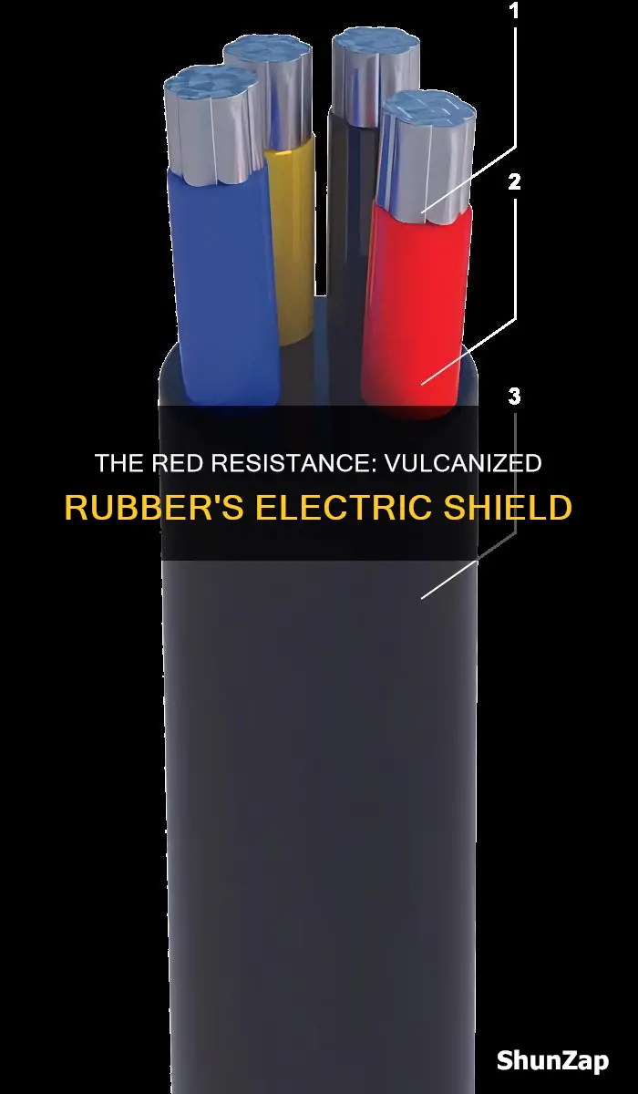 why is vulcobized rubber redistance to electricity