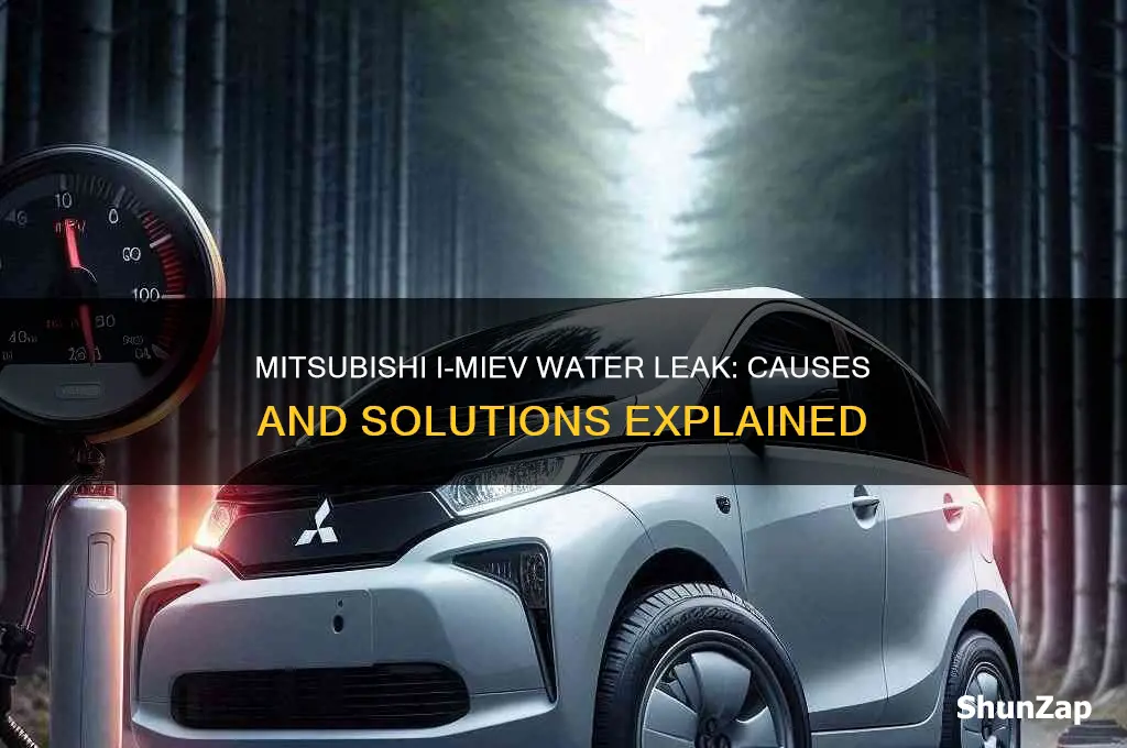 why is water leaking in my mitsubishi miev electric car