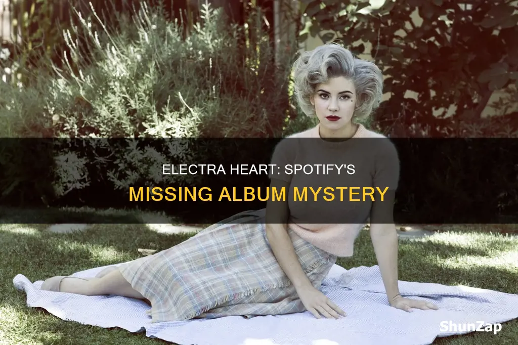 why isn t electra heart on spotify