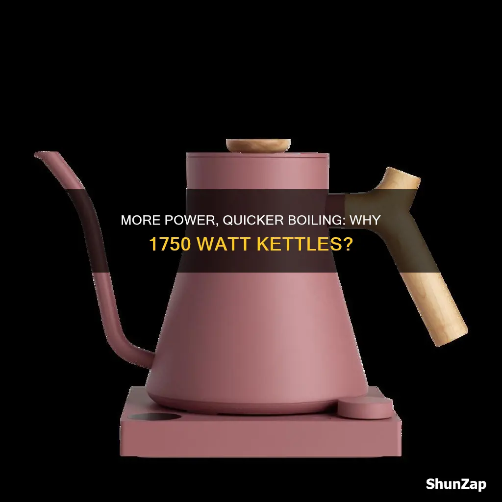 why manufacturers making 1750 watt electric kettle