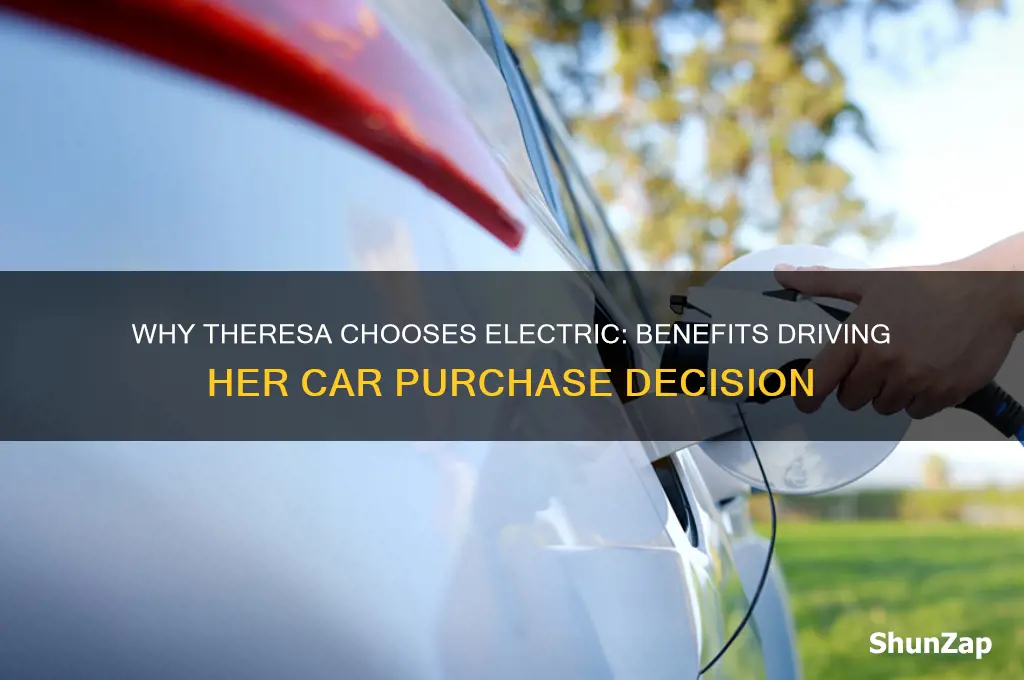 why might theresa purchase an electric car
