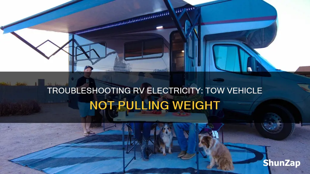 why mt rv wont pull electricity from the tow vehicle