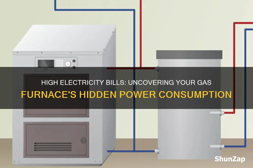 why my gas furnace uses a large amount of electricity