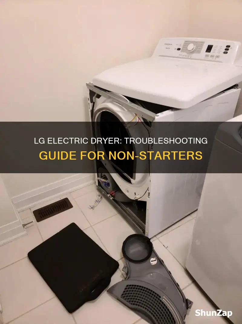 why my lg electric dryer is not