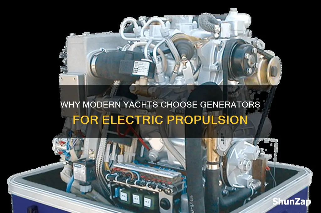 why new yachts use generators to power electric motors