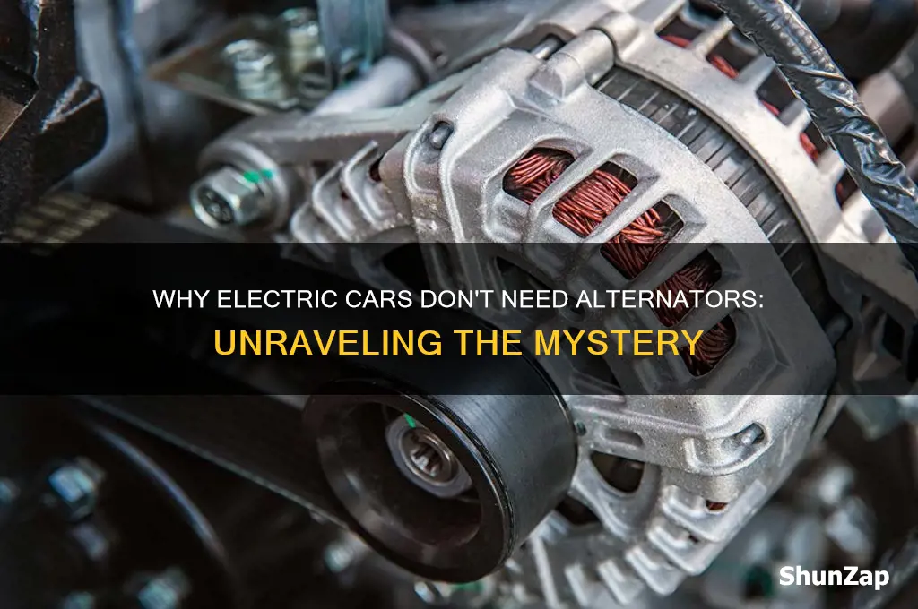 why no a ternator on electric cars