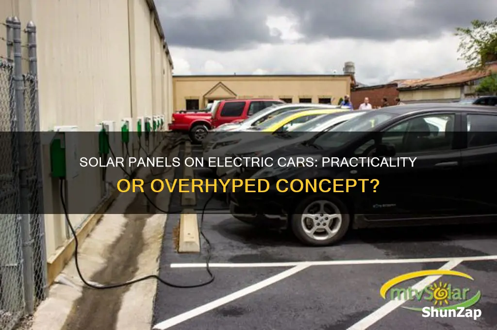 why not put solar panels on electric cars