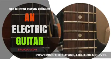 Avoid Acoustic Strings on Electric Guitars: Key Reasons and Risks