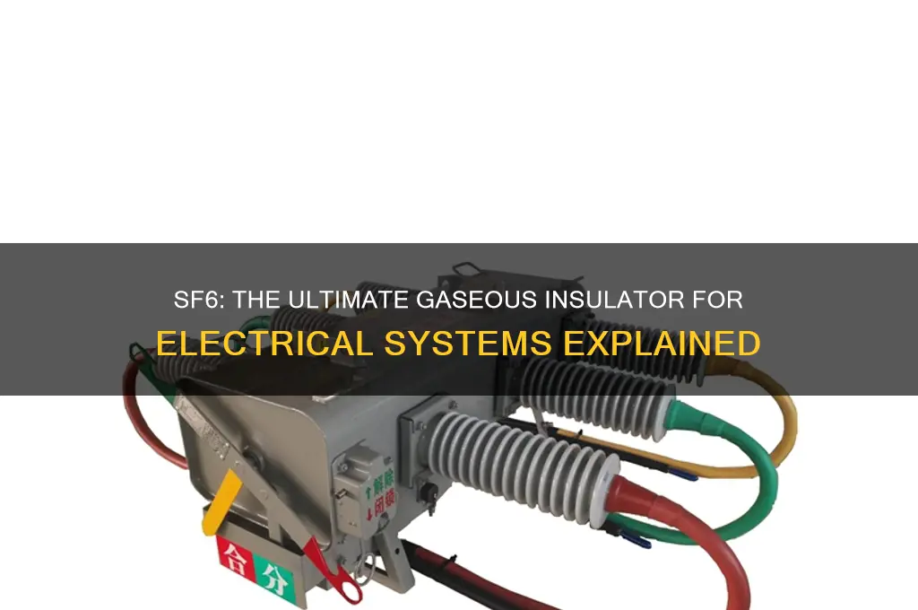 why sf6 is used as gaseous electrical insulators