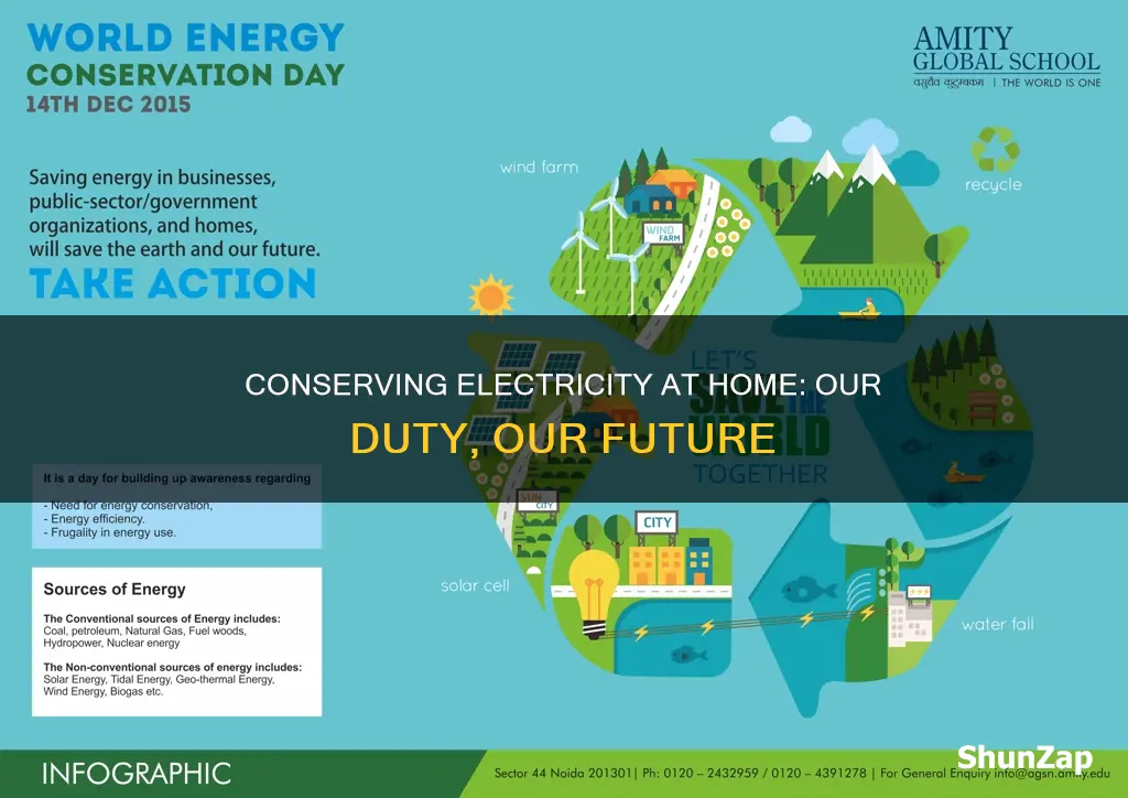 why should we conserve electricity at home