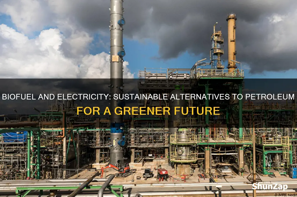 why should we use biofuel and electricity instead of petroleum