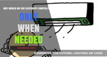Conserve Energy: Use Electricity Wisely, Only When Necessary