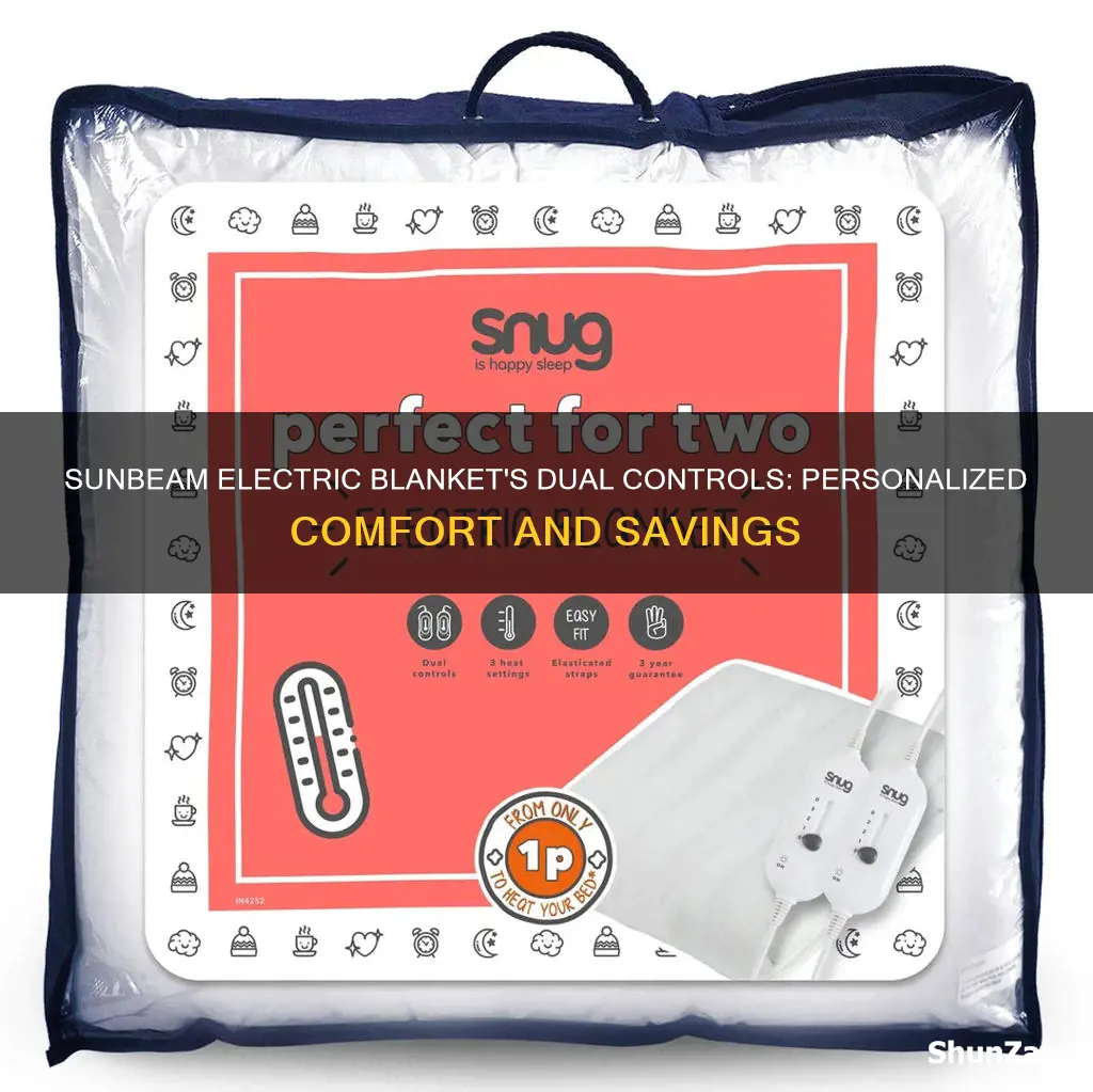 why sunbeam electric blanket has 2 controls