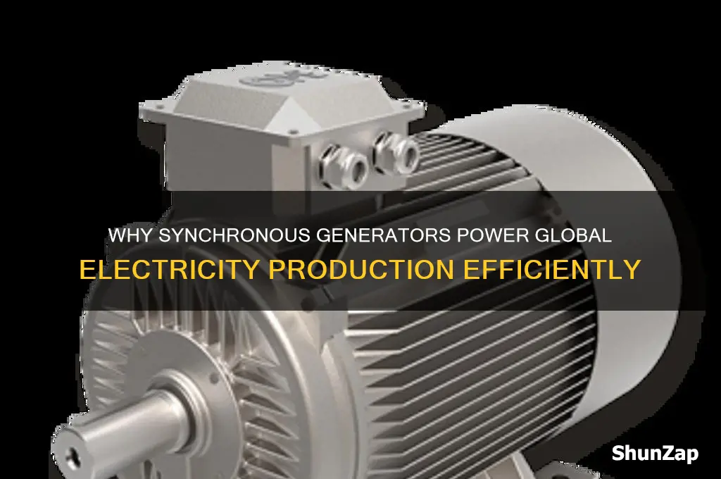 why synchronous generator are used for production of electricity