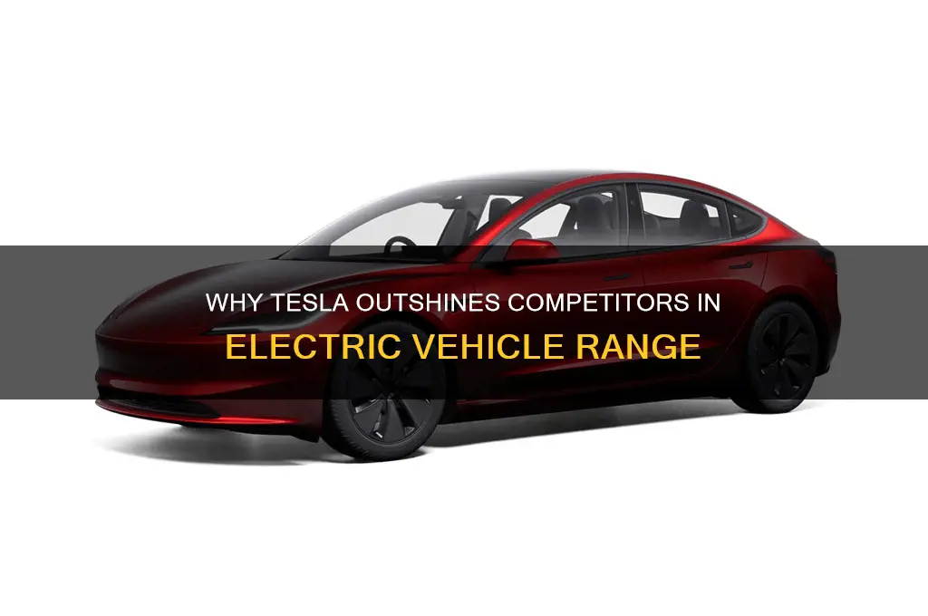 why tesla has more range than other electric cars