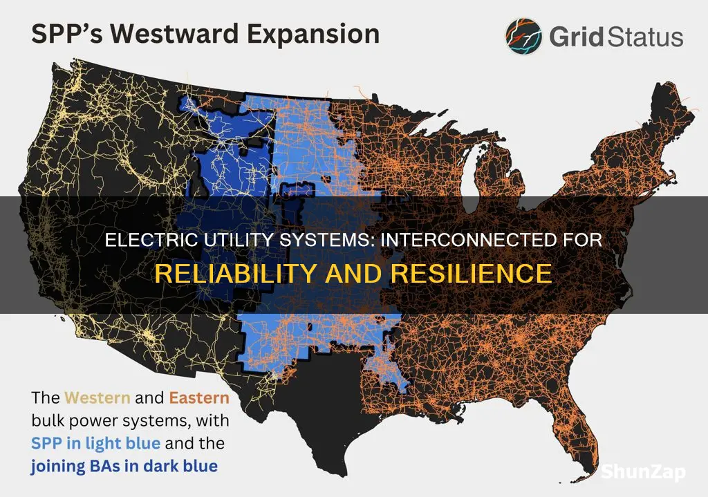 why the electric utility systems are interconnected