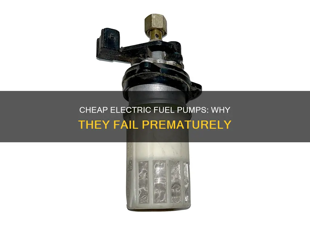 why to cheap electric fuel pumps fail