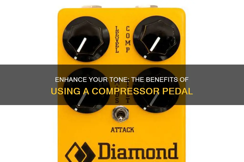 why use a compressor pedal for electric guitatr