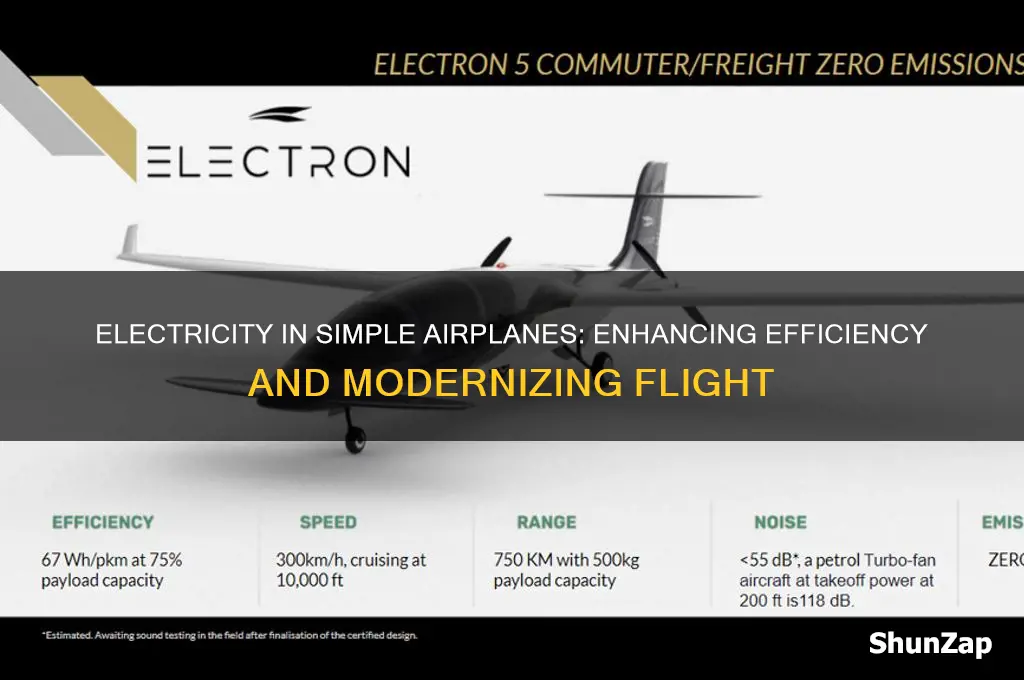 why use electricity in a simple airplane