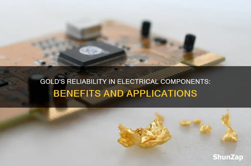 why use gold in electrical components