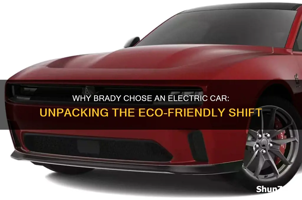 why was brady riding an electric car
