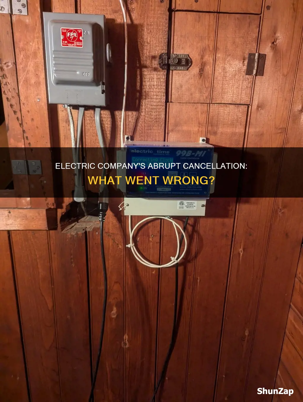 why was electric company cancelled