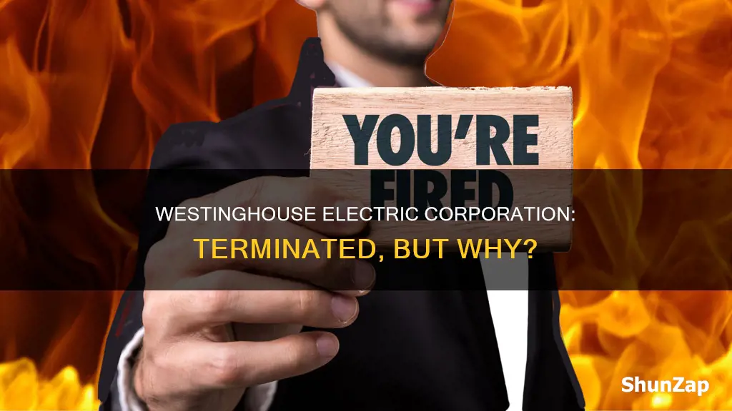 why was mhi westinghouse electric corporation terminated