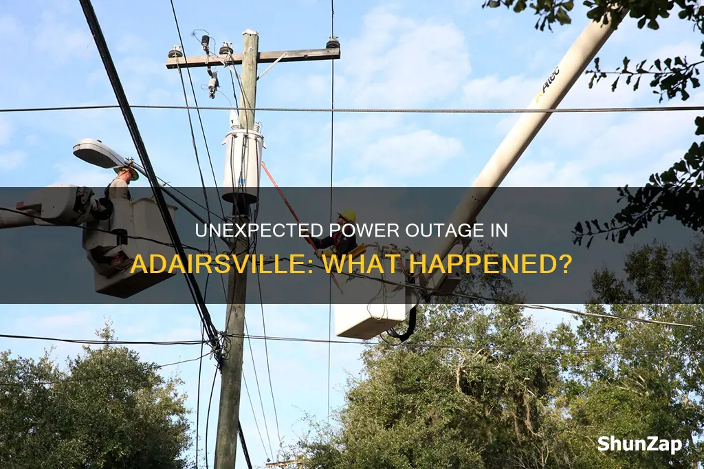 why was the electric out in adairsville