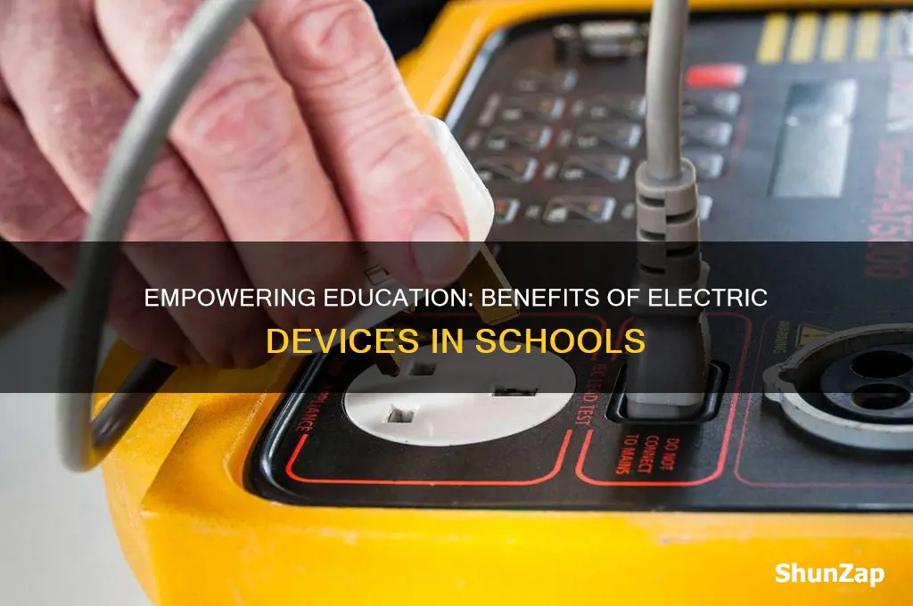 why we should use electric devices in school