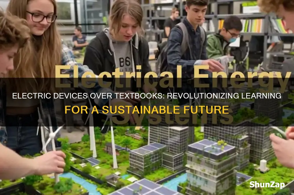 why we should use electric devices instead of textbooks