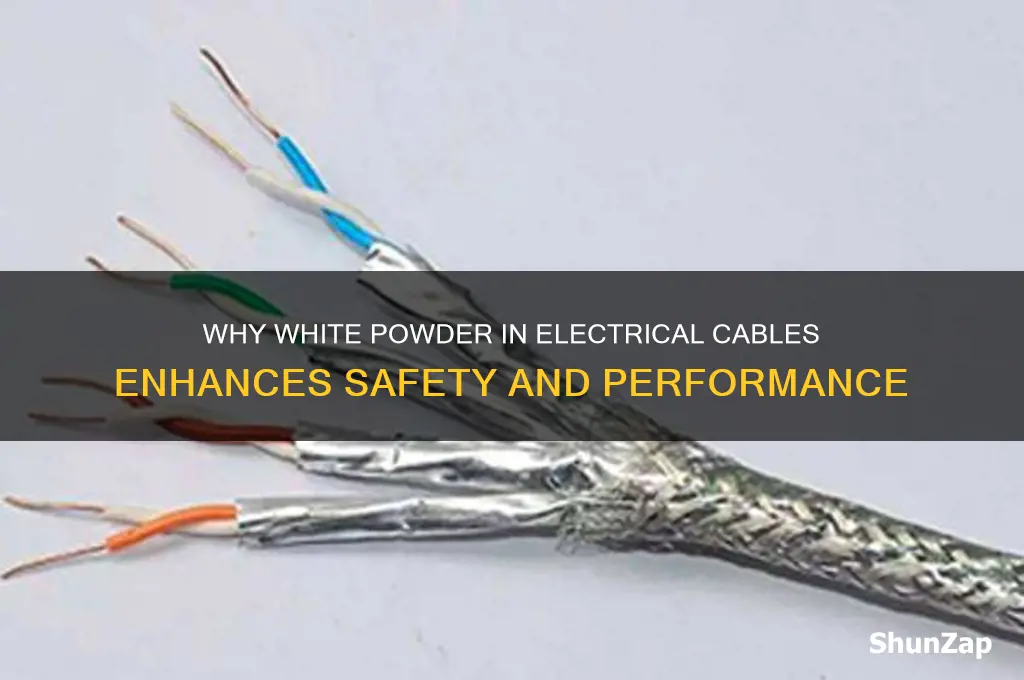 why white powder used in electrical cables