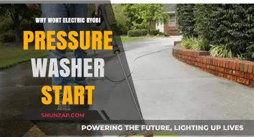 Troubleshooting a Ryobi Electric Pressure Washer That Won't Start