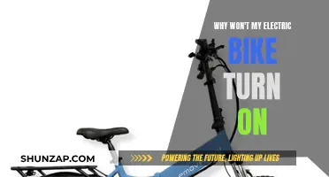 Troubleshooting an Electric Bike That Won't Turn On