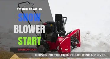Troubleshooting an Electric Snow Blower That Won't Start
