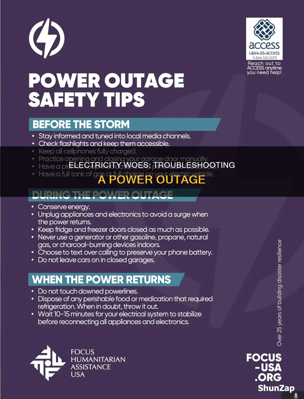 why wont my electricity turned back on