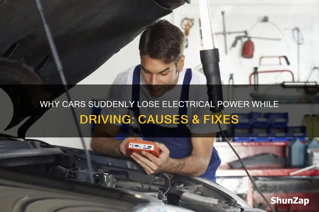 why would a car lose electrical power while driving