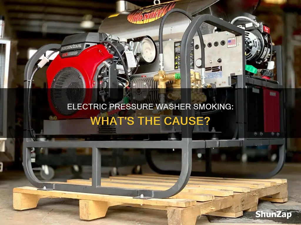 why would electric pressure washer start smokong