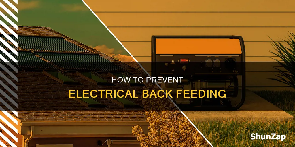 why would electricity back feed to receptacle