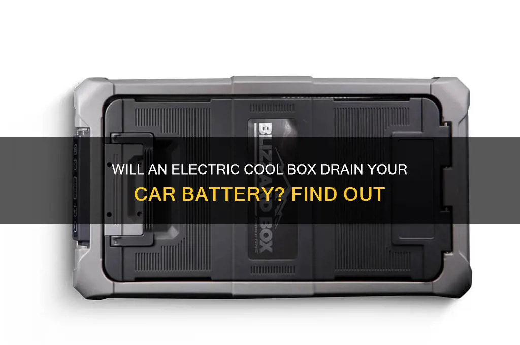 will an electric cool box drain car battery