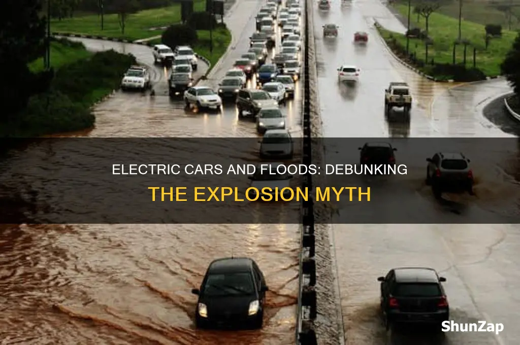 will electric cars explode in a flood