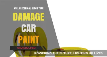 Can Electrical Black Tape Safely Be Used on Car Paint?