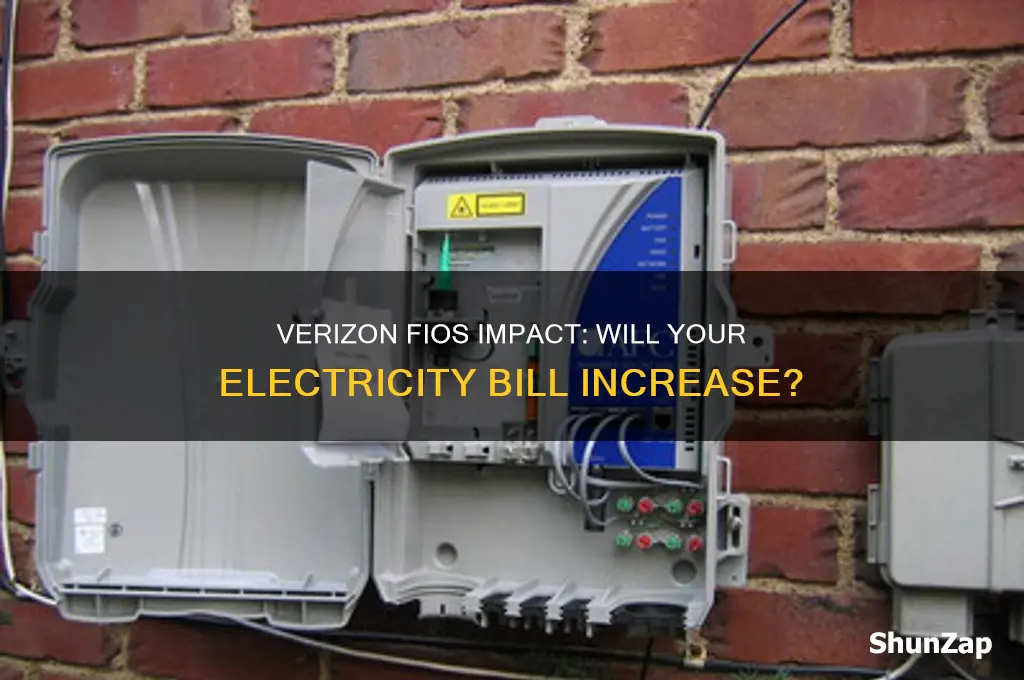 will my electricity bill go up using verizon fios