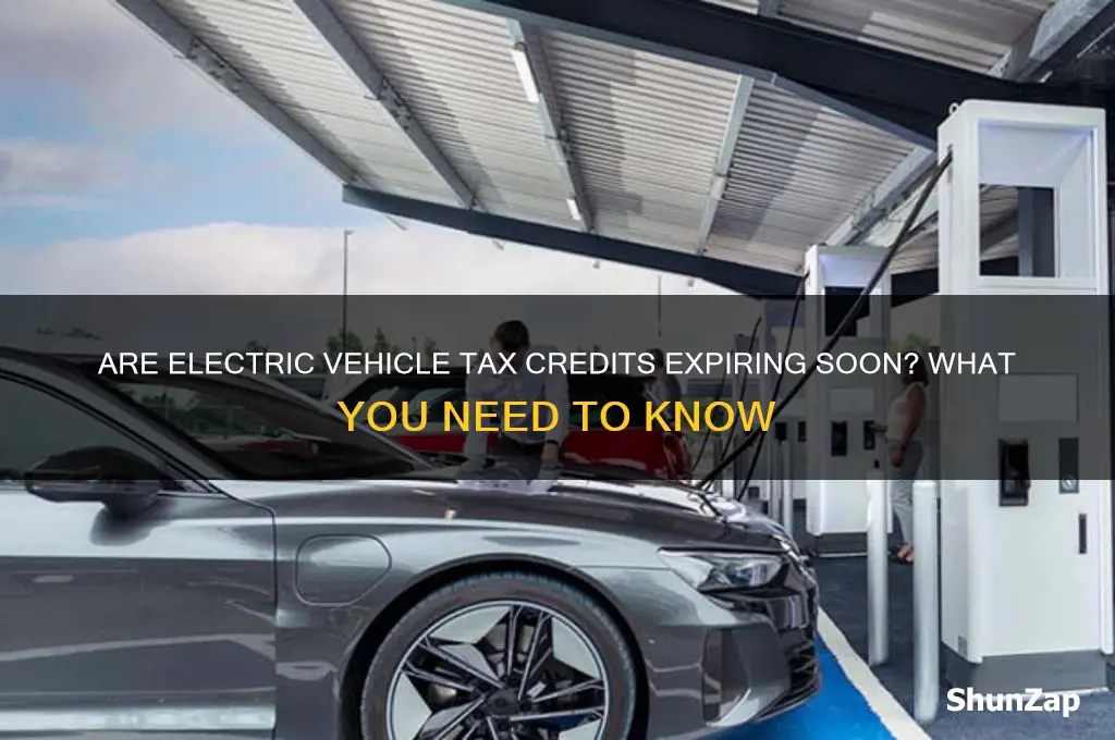 will tax credits for electric cars expire