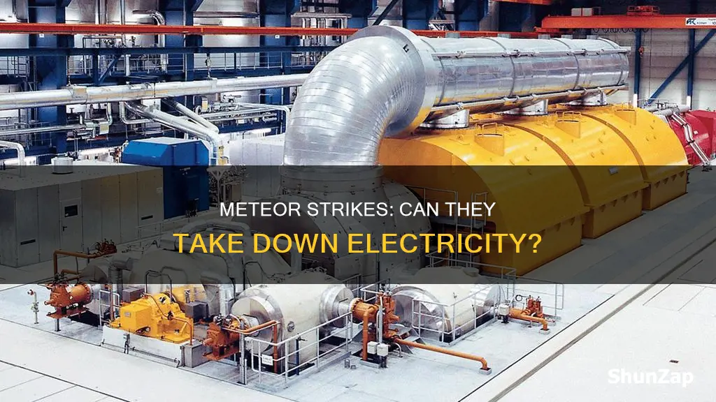 would a meteor impact take down electricity