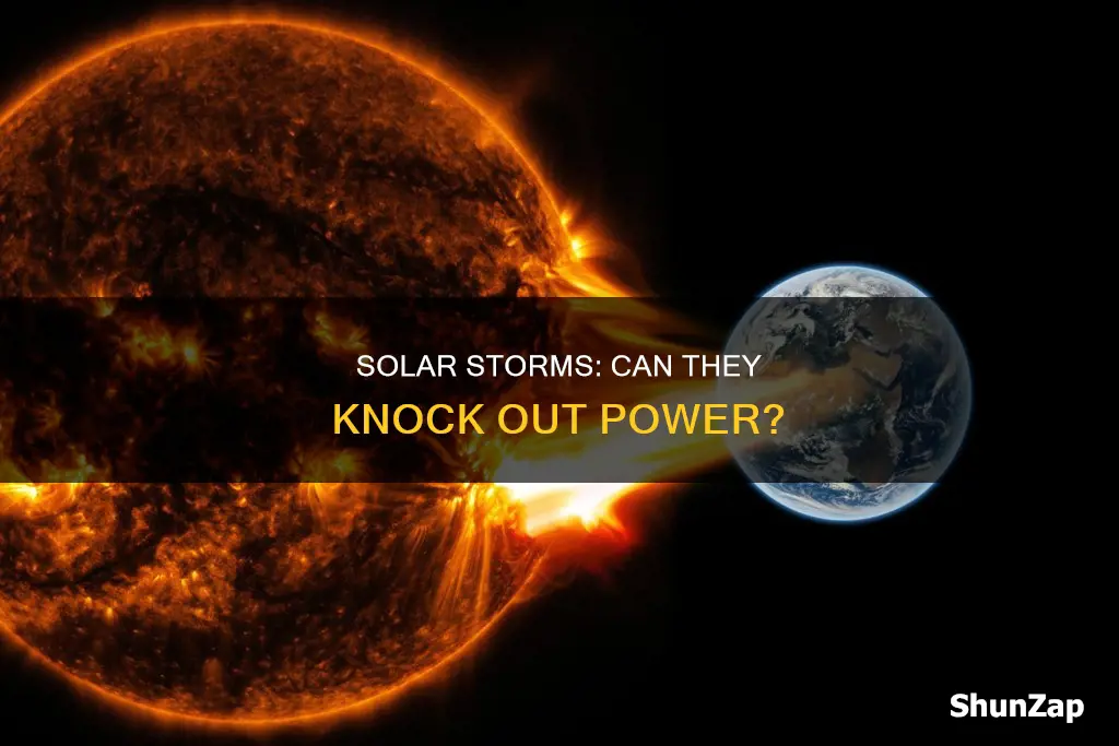 would a solar storm take out electricity
