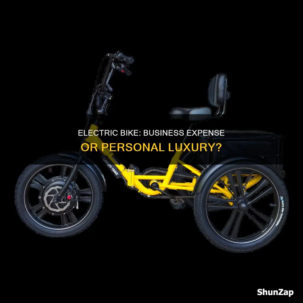 would an electric bike be a business expense